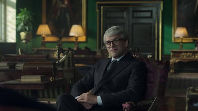 Jonny Lee Miller as prime minister John Major.