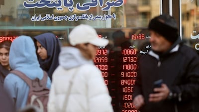 A currency exchange bureau in Tehran. The value of the Iranian rial continues to drop. Reuters