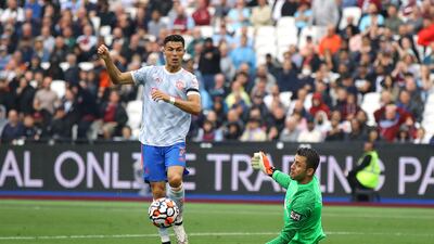 WEST HAM RATINGS: Lukasz Fabianski - 8: Saved well from Fernandes, Wan-Bissaka and Ronaldo in opening half – but will be kicking himself he spilled Portuguese’s shot ahead of first goal. Denied Ronaldo again straight after break with another good stop. Reuters