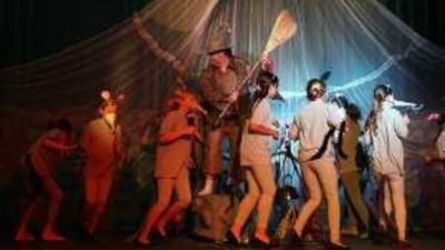 The pantomime at Abu Dhabi's The Club, Rumplesillyskin, brings together 40 amateur actors, both young and old.