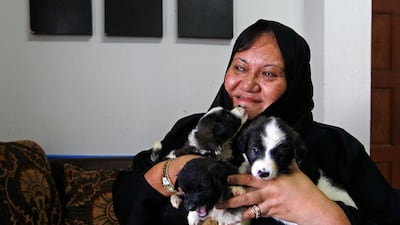 Amirah William is hopeful her 160 rescued dogs will get help from authorities. Jeffrey E Biteng/The National