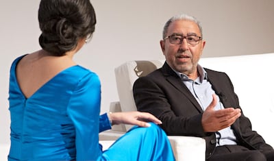 Moroccan author Mohammed Achaari is the chairman of the 2023 judging panel for the International Prize for Arabic Fiction. Photo: Jeff Topping For The National