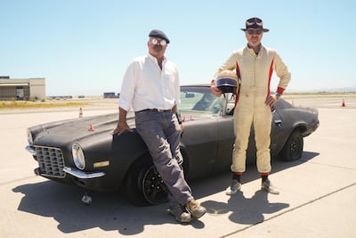 Adam Savage and Jamie Hynemman of Discovery's 'Mythbusters'. Courtesy of Discovery