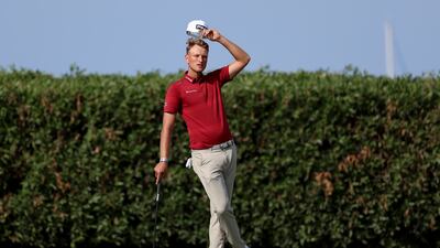 Adrian Meronk of Poland after finishing his round. Getty