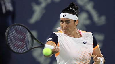 Ons Jabeur was a comfortable winner against Jessica Pegula to reach the Dubai Duty Free Tennis WTA Championships quarter-finals. EPA