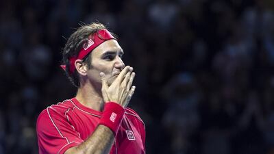 Roger Federer last week won a record-extending 10th Swiss Indoors title. EPA