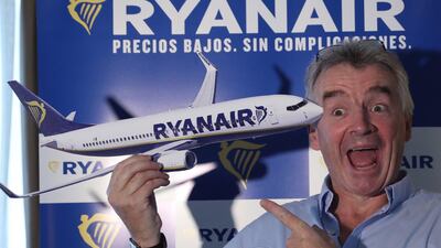 Ryanair's Michael O'Leary is one of the few European airline chief executives still smiling as competition forces carriers out of business. Chema Moya / EPA