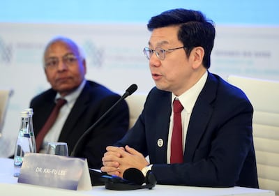 The world’s leading AI experts such as Kai Fu Lee expect the full economic impact of new technologies within the next decade or so. Chris Whiteoak / The National