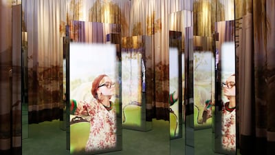 A Gucci advertisement campaign for the metaverse. The Italian luxury fashion brand has an area called Gucci Town in the popular game Roblox. AP