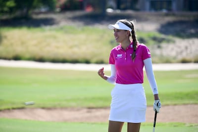 Chiara Noja at the Jumeriah Golf Estates at the age of 16. Khushnum Bhandari / The National