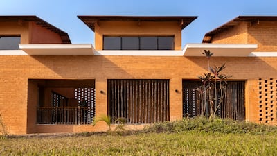 Ecology Green Farm provides residencies to artists and researchers, and was designed as sustainably as possible, using building materials such as bricks and local soil. Photo: Gas
