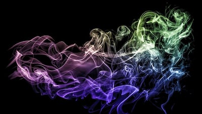 A fine art photograph by Philip Van Avermaet's smoke art for Crossroads #19 - SMOKE ART exhibition (Courtesy: Swiss Art Gate UAE)