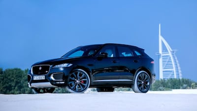 A Jaguar F-Pace is in England striker Harry Kane's garage. Victor Besa for The National