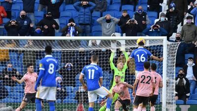 Game 14, December 20: Brighton & Hove Albion 1 (Welbeck 87') Sheffield United 1 (Bogle 63'). Getty
