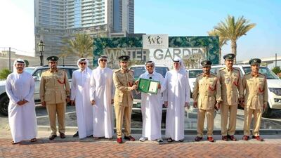 Emirati businessman Khalaf Al Habtoor donated the 100 Mitsubishi Pajero SUVs to the force.