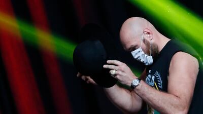 Tyson Fury after the official weigh-in. Reuters