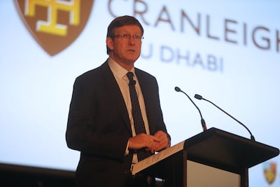 Michael Wilson, principal at Cranleigh Abu Dhabi, is delighted the school has received international recognition. Fatima Al Marzooqi / The National