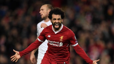 Mohamed Salah and Liverpool can cause Manchester City problems at Anfield on Sunday. Paul Ellis / AFP Photo
