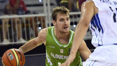 Slovenia guard Goran Dragic scored 22 points on Tuesday in a win over South Korea. Gerard Julien / AFP / September 2, 2014