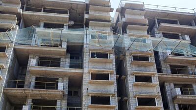 Construction in progress at the Palava City. About 5,000 families have already moved in and the city is starting to trial some of its 'smart' elements. Subhash Sharma for The National