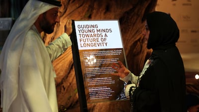 Longevity was put under the microscope at the recent Abu Dhabi Global Health Week. Chris Whiteoak / The National