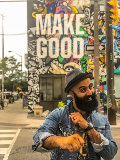 Waseem Sendi, co-founder of Saudi beard oil brand Diggn' It. Courtesy Diggn' It