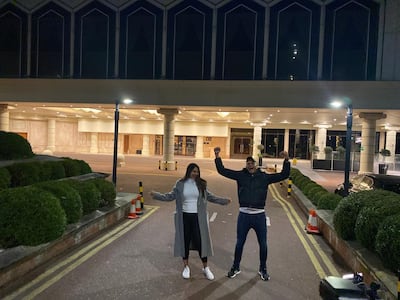 The couple from Brazil said they were happy to be leaving quarantine.