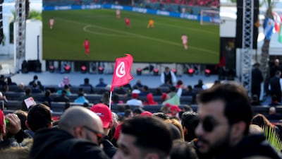 Tunisians flock in huge numbers to watch the World Cup in cafes and public spaces to cheer on their team. AP