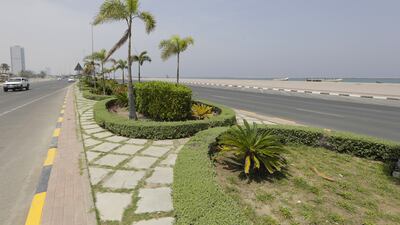 Fujairah residents have demanded more shading along the 4km Corniche. Jeffrey E Biteng / The National