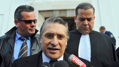 The owner of the Tunisian private channel Nesma TV, Nabil Karoui, a leading presidential candidate in Tunisia, Nabil Karoui, co-owner of a private TV station, has been arrested and jailed in a case involving alleged tax evasion and money laundering AP Photo