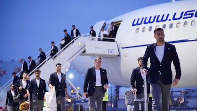 Team Iran arrives at Tijuana International Airport ahead of the World Cup. Reuters