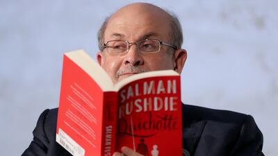 Author Salman Rushdie was attacked in the US. EPA