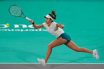 Emma Raducanu put in a good performance in her first match since the start of October. AP