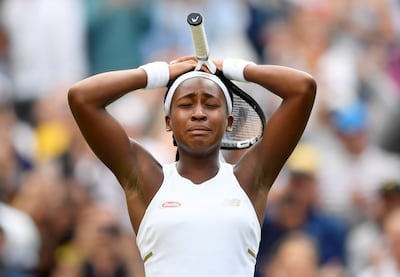 Coco Gauff burst on to the scene at Wimbledon in 2019 when she beat Venus Williams in the first round. Reuters