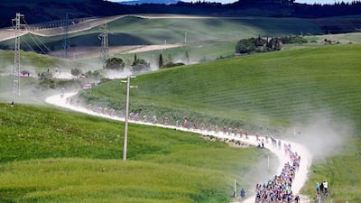 The peloton during Stage 11. PA