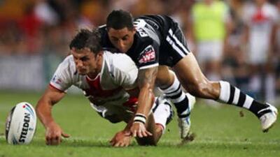 New Zealand's Benji Marshall, right, did well against England in the World Cup semi-finals and could pose problems for Australia in the final.