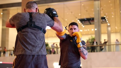 Tom Aspinall at Yas Mall, Abu Dhabi