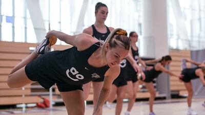 Manchester Thunder captain Natalie Metcalf during a warm-up.