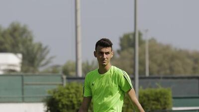 Jassem Koleilat, a 16-year-old Czech/Lebanese national who attends Dubai’s Lycee Francais Internationale Georges Pompidou, shows his skills in training. The teenager has signed with Ligue 2 club Stade Lavallois to pursue his professional dream. Jeffrey E Biteng / The National
