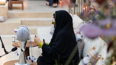 Local craftswomen demonstrated their skills at the event