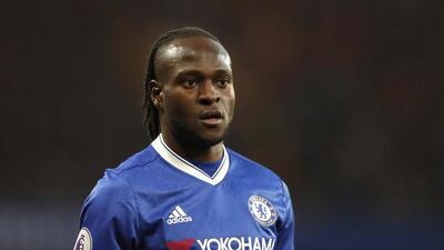 Chelsea's Nigerian midfielder Victor Moses looks on during the English Premier League football match against Middlesbrough at Stamford Bridge in London on May 8, 2017. Adrian Denis / AFP