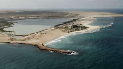 Desert Island Resort and Spa on Sir Bani Yas island eight kilometres off the coast.