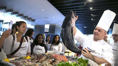 A yellowfin tuna fish is an integral part of the day’s plan and ingredients Silvia Razgova / The National