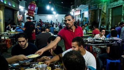 For a cheap and authentic suhoor, many head to Wimby in Imbaba. David Degner for The National