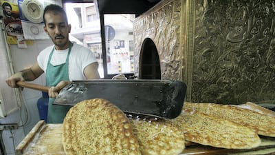 A Lebanese baker. REUTERS