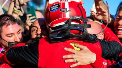 Formula One driver Charles Leclerc wished for a successful New Year, adding "2022 was a good year, but we’ll give it all to make 2023 better". @charles_leclerc / Instagram