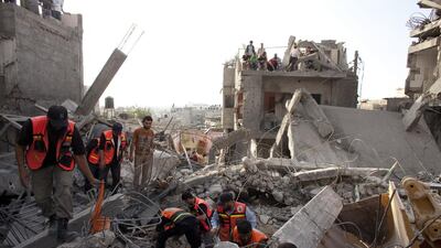 Israeli’s leaders say the aerial assault on Gaza is an effort to stop scores of rockets fired by militants from the Hamas-controlled territory.. Heidi Levine for The National