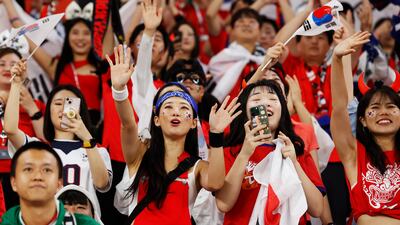 South Korea's supporters. EPA