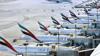 Dubai's aviation industry is set to double in value in less than a decade, says a new report. Stephen Lock / The National