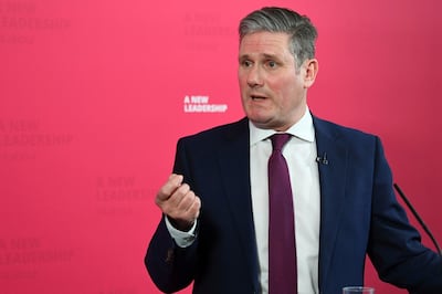 Britain's Labour leader Sir Keir Starmer said a 'thin deal is better than no deal'. Associated Press